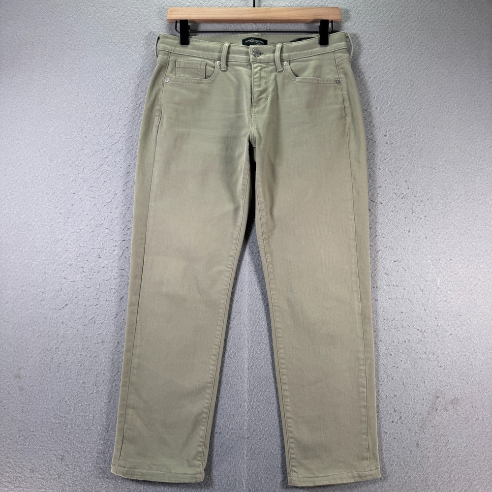 Banana Republic Girlfriend Jeans Womens‎ 26 Green Tapered Relax Classic Comfort